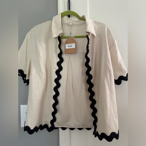 Boutique Main Strip Ric Rac Trip Short Set Small NWT - Picture 2 of 10